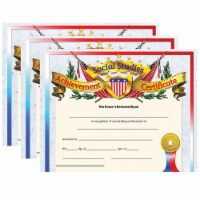 Flipside Hayes Publishing 8.5  x 11  Social Studies Achievement Certificate Multicolored 30