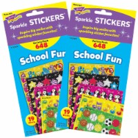 Trend Enterprises TREND School Fun Sparkle Stickers Variety Pack 648/Pack 2 Packs (T-63904-2)