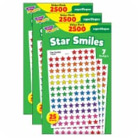 Trend Enterprises TREND Star Smiles superShapes Stickers Value Pack Assorted 2500 Per Pack 3