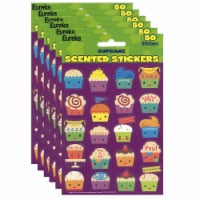 Eureka Cupcake Scented Stickers 80/Pack 6 Packs (EU-650921-6)
