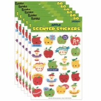Eureka Apple Scented Stickers 80/Pack 6 Packs (EU-650947-6)