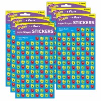 Trend Enterprises TREND Happy Apples superShapes Stickers 800/Pack 6 Packs (T-46075-6)