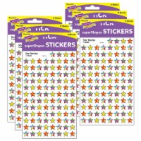 Trend Enterprises TREND Star Medley superShapes Stickers Multicolor 800/Pack 6 Packs