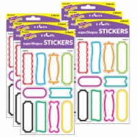 Trend Enterprises TREND Labels superShapes Stickers Large 80/Pack 6 Packs (T-46339-6)