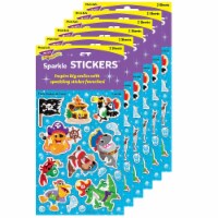 Trend Enterprises TREND Fish Pirates & Crew Sparkle Stickers 32/Pack 6 Packs (T-63356-6)