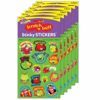 Trend Enterprises TREND Apple Mixed Shapes Stinky Stickers Appealing Apples 60/Pack 6 Packs