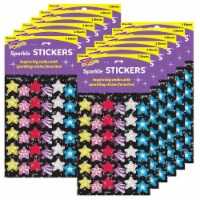 Trend Enterprises TREND Star Brights Sparkle Stickers 72/Pack 12 Packs (T-6304-12)