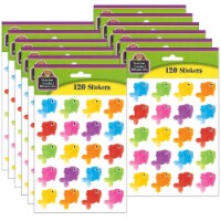 Teacher Created Resources Colorful Fish Stickers 120/Pack 6 Packs (TCR3553-12)