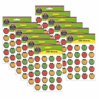 Teacher Created Resources Dotty Apples Stickers 120/Pack 12 Packs (TCR5912-12)