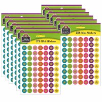 Teacher Created Resources Confetti Stars Mini Stickers 378/Pack 12 Packs (TCR3602-12)
