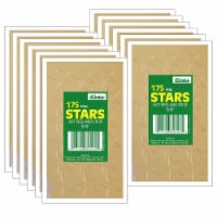 Eureka 3/4  Presto-Stick Foil Star Stickers Gold 175/Pack 12 Packs (EU-82424-12)