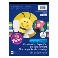 Pacon PAC104612-12 9 x 12 in. Heavyweight Construction Pad, Assorted - 48 Count - 12 Each
