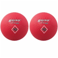 Champion Playground Ball 10  Red Pack of 2 (CHSPG10RD-2)