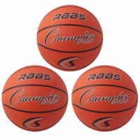 Champion Mini Rubber Basketball Orange/Black Pack of 3 CHSRBB5-3