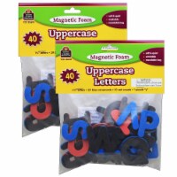 Teacher Created Resources 1.75  Magnetic Foam Uppercase Letters Assorted Colors 2 Sets