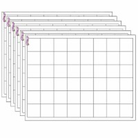 Trend Enterprises TREND Graphing Grid (Large Squares) Wipe-Off Chart 17  x 22  Black/White