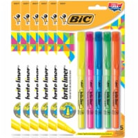 BIC® Brite Liner Chisel TIp Highlighters - Assorted Perspective: Main