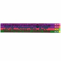Moon Products Thermo Happy Birthday Pencils Assorted Colors #2 HB Lead 12 Per Pack 12 Packs