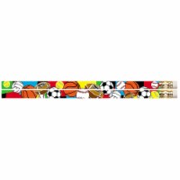 Musgrave Pencil Company Super Sports Motivational/Fun Pencils #2 Lead 12 Per Pack 12 Packs