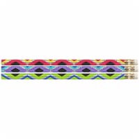Musgrave Pencil Company Geometric Glitz Motivational Pencils #2 Lead 12 Per Pack 12 Packs