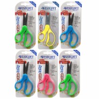 Westcott School Left-Handed 5  Kids Stainless Steel Scissors Assorted Colors Pack of 6