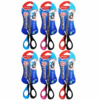 Maped 6  Sensoft Scissors for Lefties Pointed Tip Assorted Colors Pack of 6 (MAP696510-6)