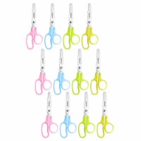 Westcott Kleencut 5  Kids Stainless Steel Scissors Blunt Tip Assorted Colors Pack of 12