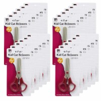 CLI Charles Leonard 5  Kid Cut Plastic Scissors Blunt Tip Assorted Colors Pack of 24