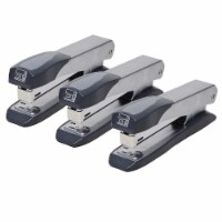 CLI Charles Leonard Executive Metal Stapler 25 Sheet Capacity Gray/Black 3/Pack (CHL82410-3)