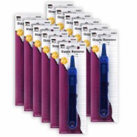 CLI Charles Leonard Straight Staple Remover Assorted Colors Pack of 12 (CHL80850-12)