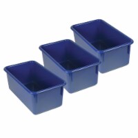 Romanoff Products Romanoff Plastic Stowaway Tray No Lid 5.25  x 13.25  x 7.75  Blue Pack