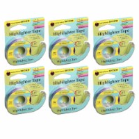 Lee Products Removable Highlighter Tape 1/2  x 20 Yards Purple Pack of 6 (LEE13980-6)