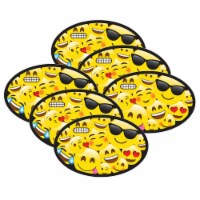 Ashley Productions Dry Erase Magnetic Whiteboard Erasers Emojis Pack of 6 (ASH09996-6)