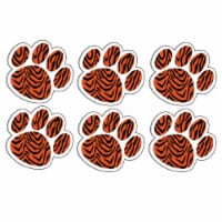 Ashley Productions Dry Erase Magnetic Whiteboard Erasers Tiger Paw Pack of 6 (ASH10000-6)