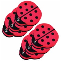 Ashley Productions Dry Erase Magnetic Whiteboard Erasers Ladybug Pack of 6 (ASH10015-6)