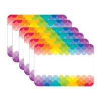 Creative Teaching Press Painted Palette Rainbow Scallops Name Tags 3.5  x 2.5  36 Per Pack
