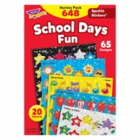 Trend Enterprises TREND School Days Sparkle Stickers Variety Pack 648/Pack 2 Packs (T-63909-2