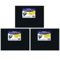 C-Line Letter Size Document Sorter Black/Multi Pack of 3 (CLI59011-3)