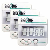 Ashley Productions 100-Minute Big Time Too Up/Down Timer White 3 Pack (ASH10210-3)