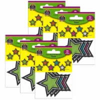 Chalkboard Brights Stars Mini Accents, 36 Per Pack, 6 Packs