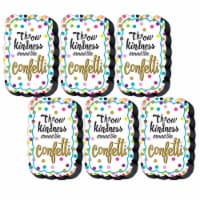 Teacher Created Resources Dry Erase Magnetic Whiteboard Eraser Confetti Pack of 6 (TCR77392-6