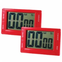 Ashley Productions 100-Minute Big Red Digital Timer Red 2 Pack (ASH10207-2)