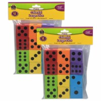 Teacher Created Resources Foam Colorful Large Dice Assorted Colors 12 /Pack 2 Packs