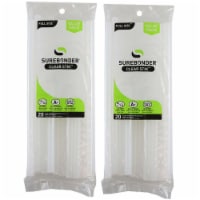 FPC FPRDT2010-2 Surebonder Full Clear Hot Glue Stick - 20 Per Pack - Pack of 2