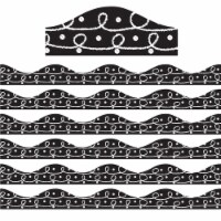 Ashley Productions Magnetic Scalloped Border 1  x 72' Scribble Chalk Loops (ASH10249-6)