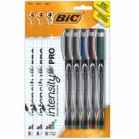 Intensity® Pro Marker Pen, Fine Point (0.5mm), Assorted Colors, 5 Per Pack, 3 Packs