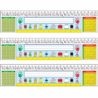 Carson Dellosa Education Traditional Manuscript Nameplates 18  x 4  36 Per Pack 6 Packs