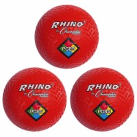 Champion Sports Playground Ball, 8-1/2 , Red, Pack of 3 Perspective: Main