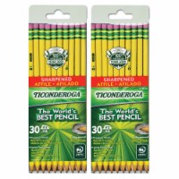 Ticonderoga Black Wood-Cased Pencils #2 HB Lead 12 Per Pack 3