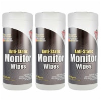 Dust-Off Anti-Static Monitor Wipes 80 Per Pack 3 Packs (FALDSCT-3)